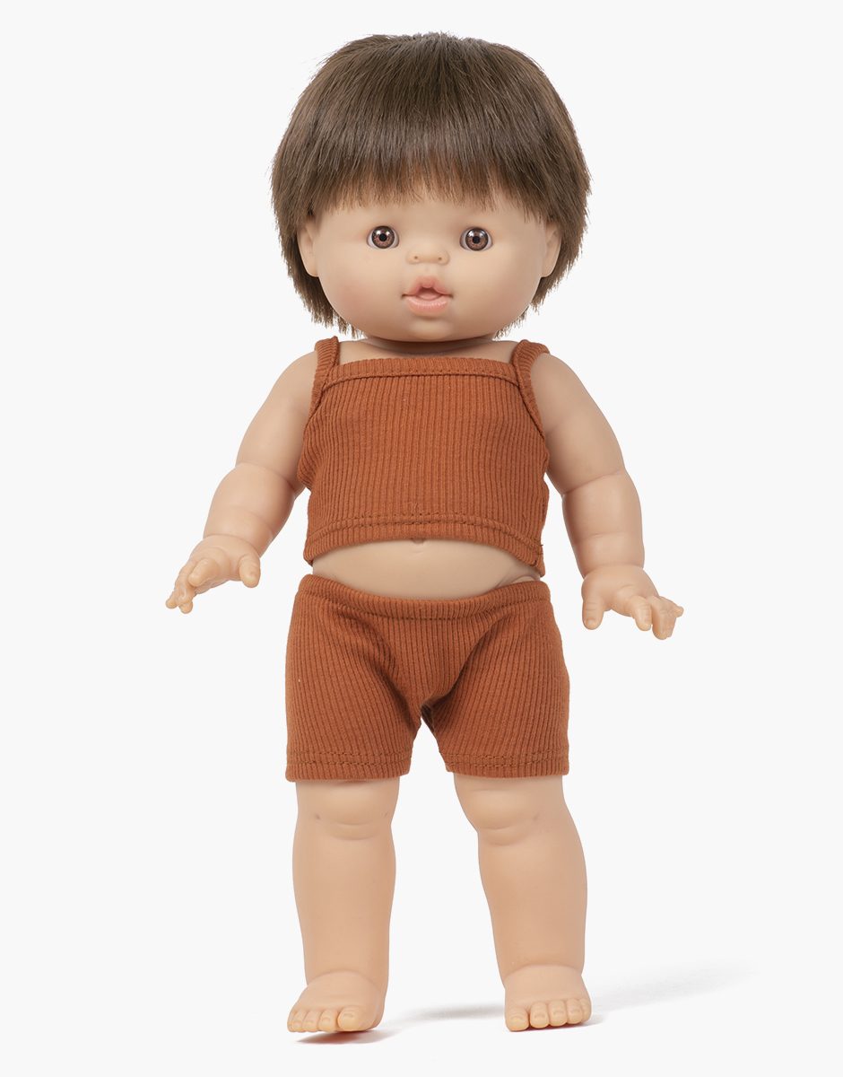 Julian, poupon Gordis debout 37cm en dessous cognac