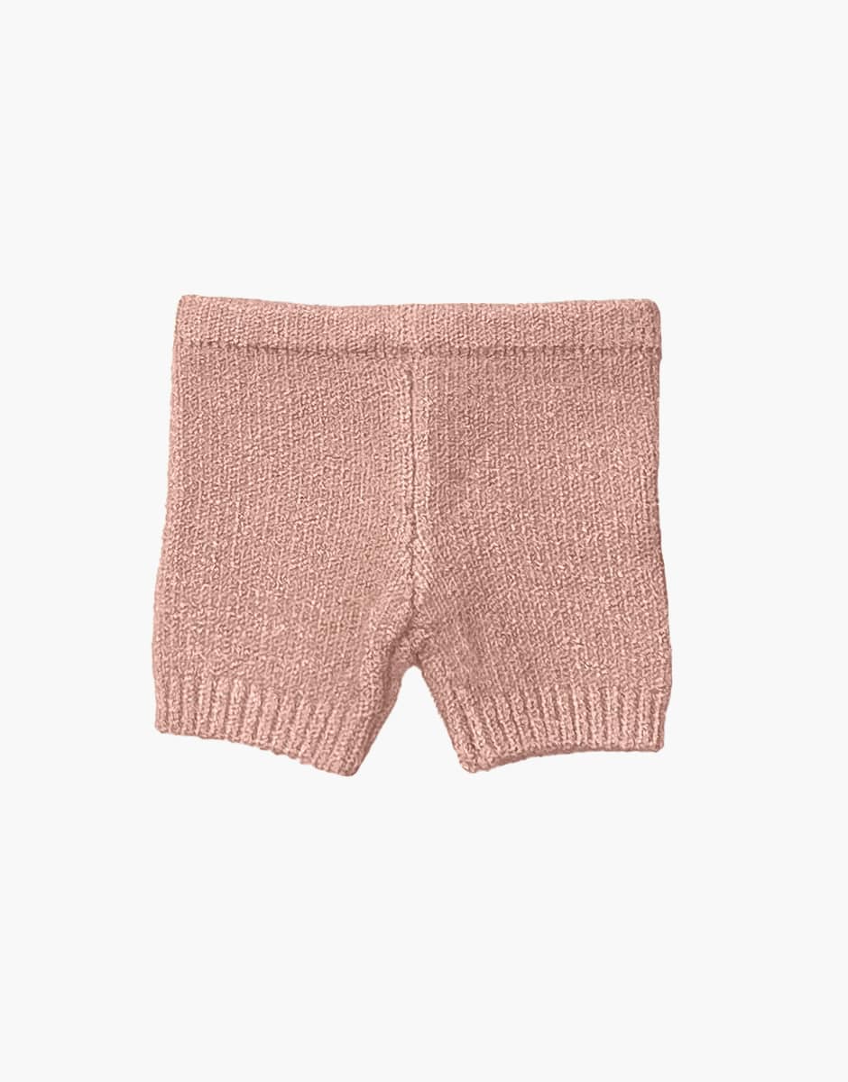 Short Louisa en tricot rose orchidée