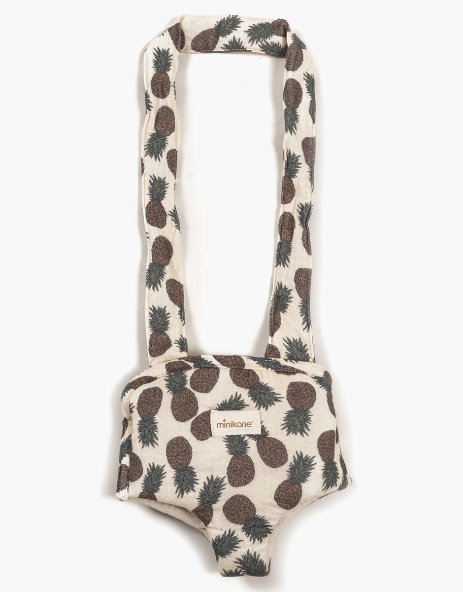 Porte poupée en gaze de coton Ananas