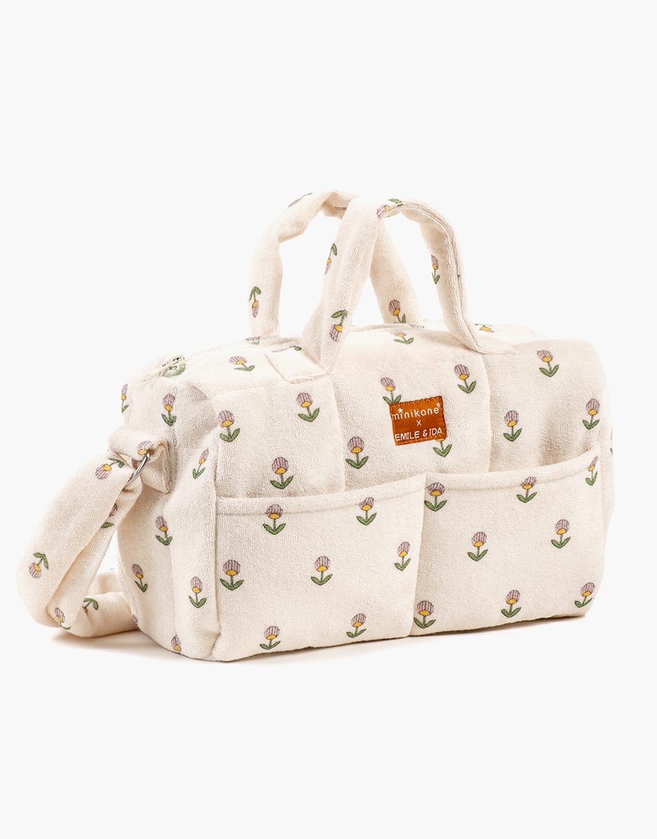 Sac à langer poupée en éponge Fleurs douces Emile & Ida
