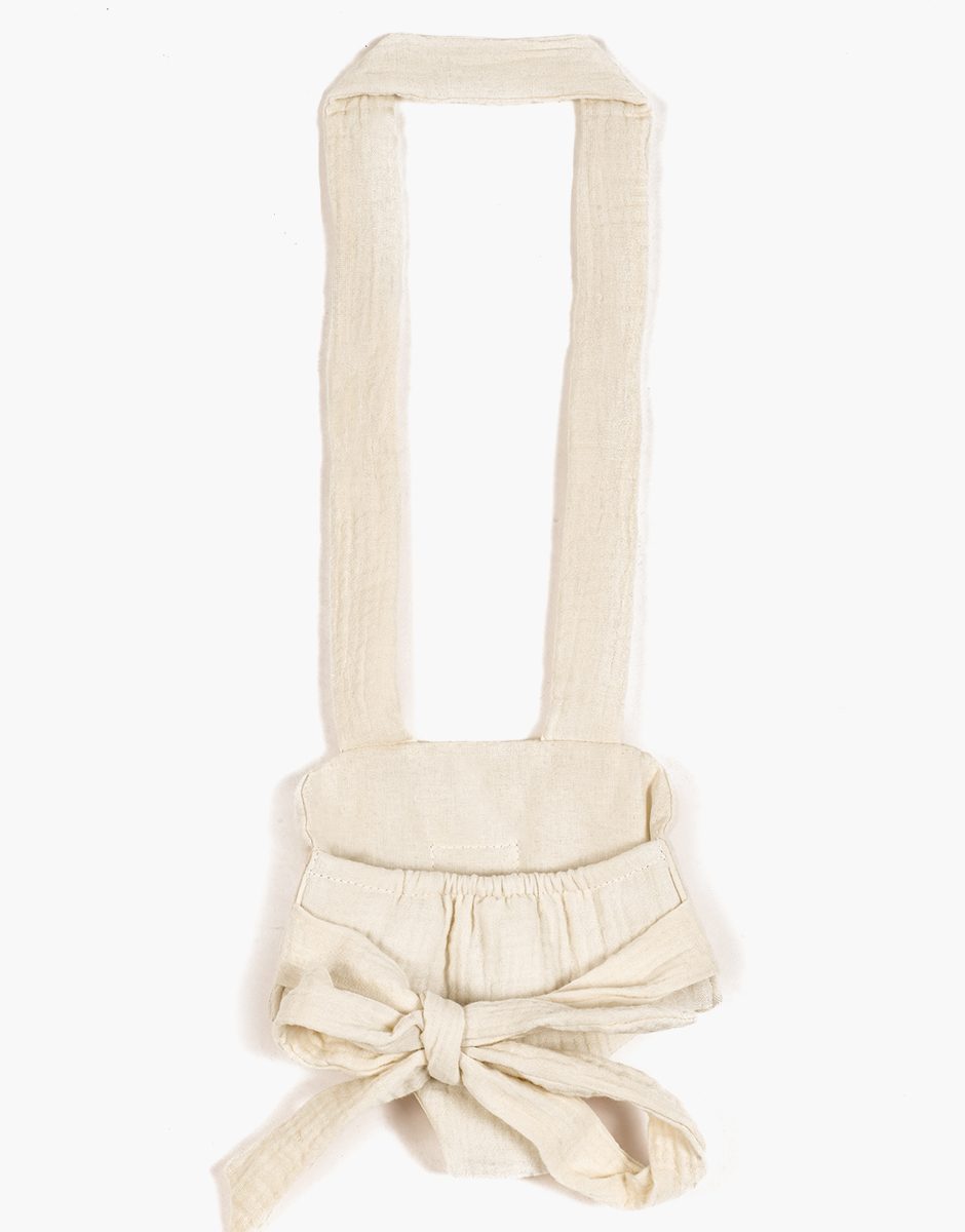 Porte poupée en gaze de coton mastic