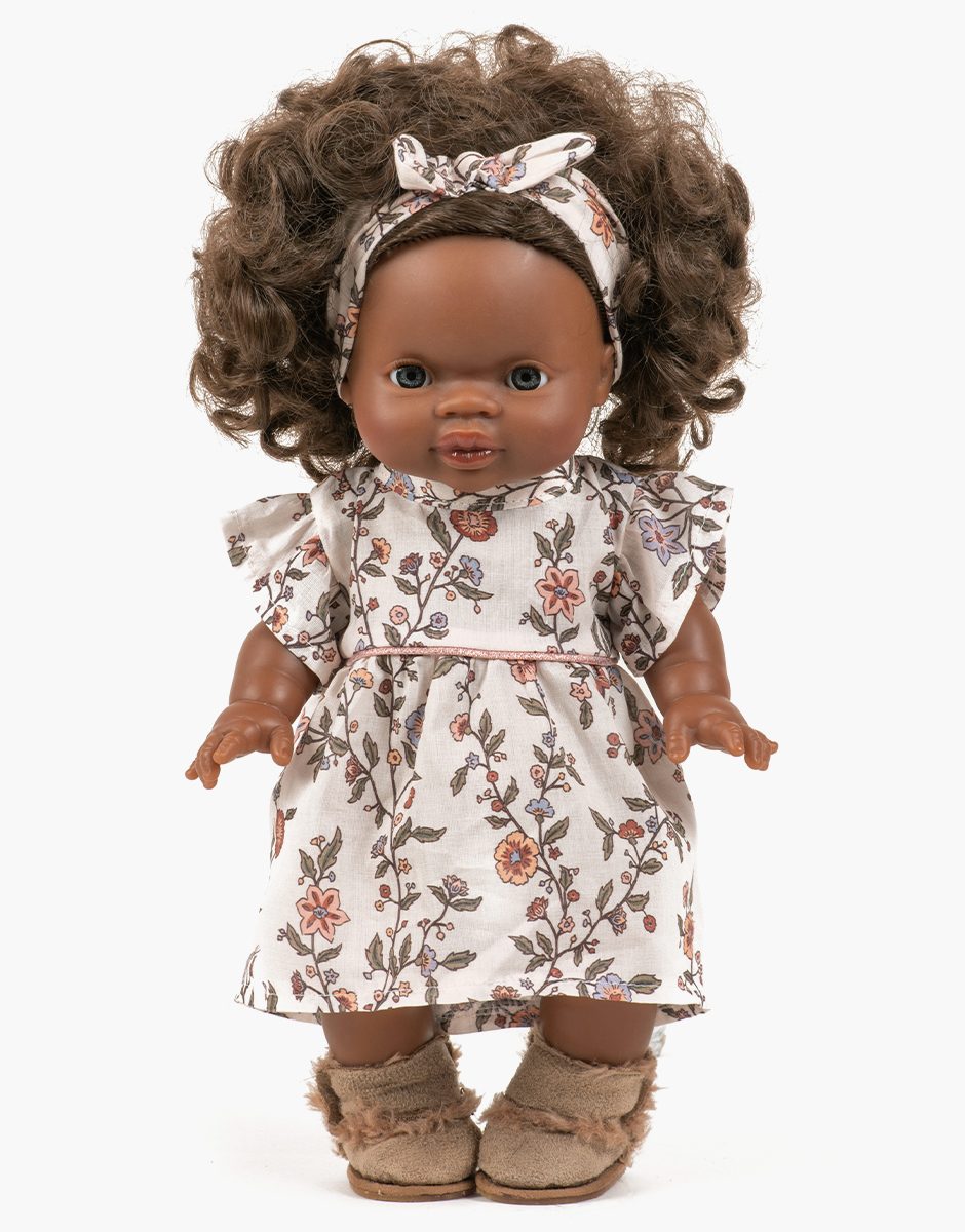 Robe Daisy et son headband à noeud rond en coton Gisèle