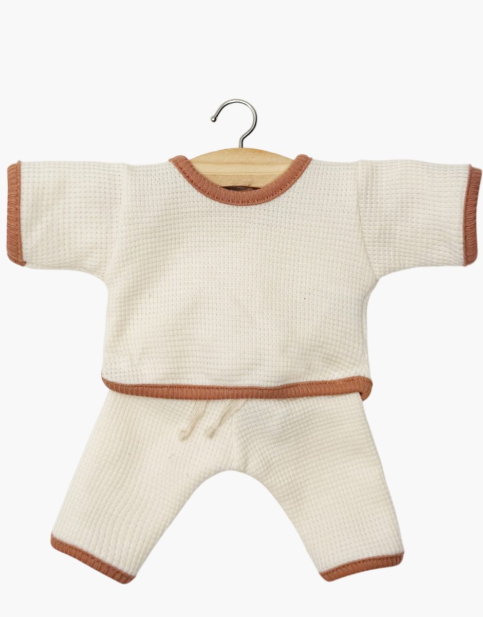 Babies - Ensemble jog Cocoon en nid d'abeille mastic
