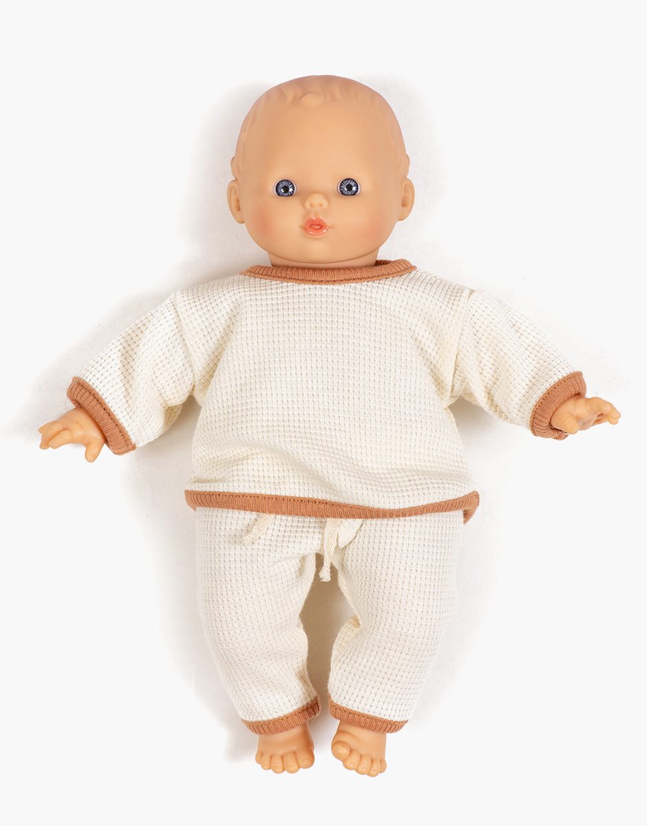 Babies - Ensemble jog Cocoon en nid d'abeille mastic