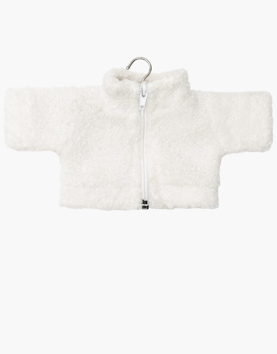 Blouson Blaise en bouclette blanche