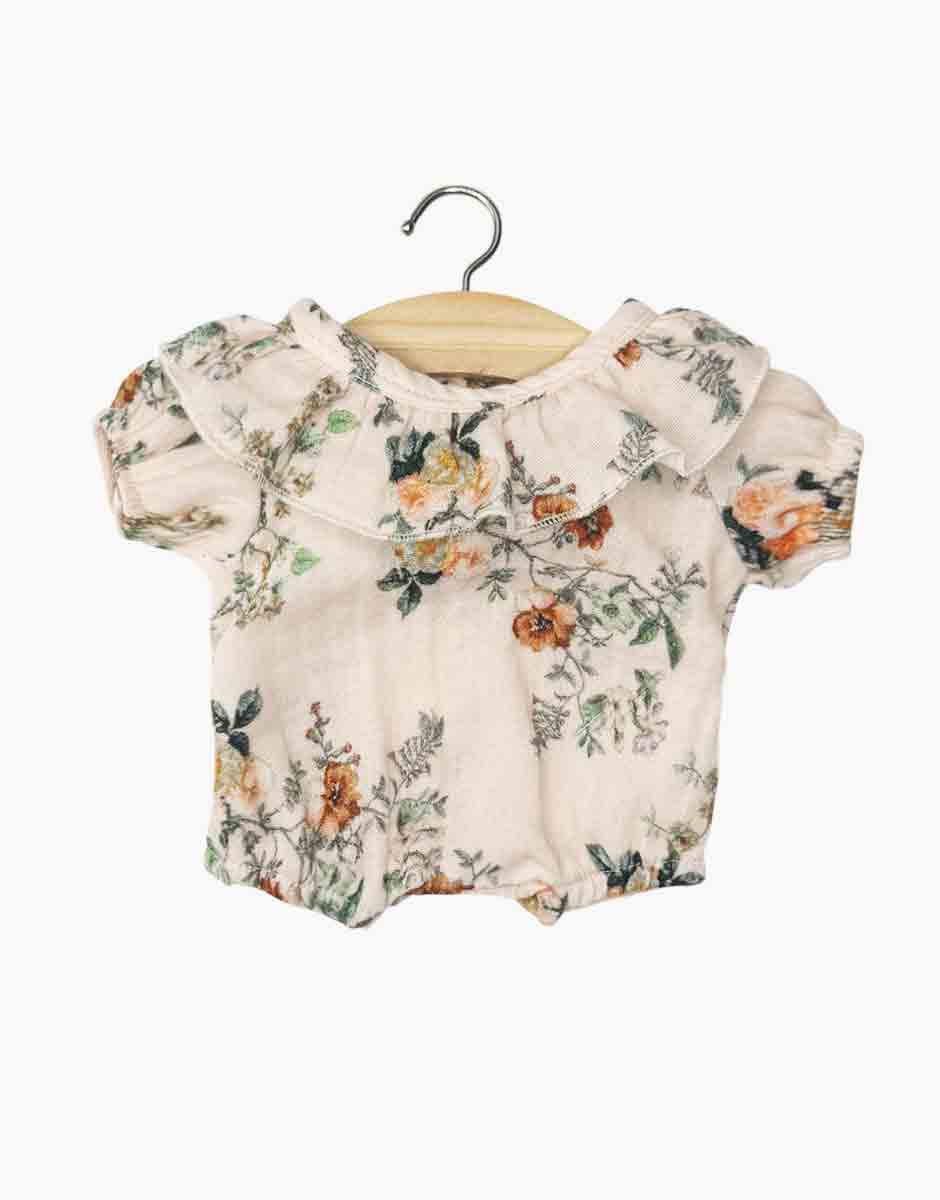 Babies - Barboteuse à collerette Eva en gaze de coton Poetic