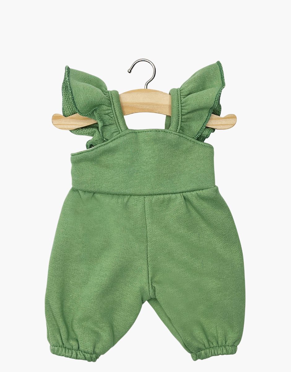 Salopette Claudie en molleton ortie