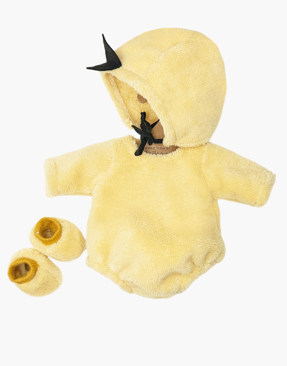 Les P'tits Déguiz' - Ensemble Piou-piou en molleton éponge jaune