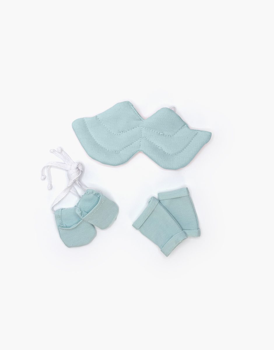 Lot accessoires de danse Mini Panchas bleu menthe