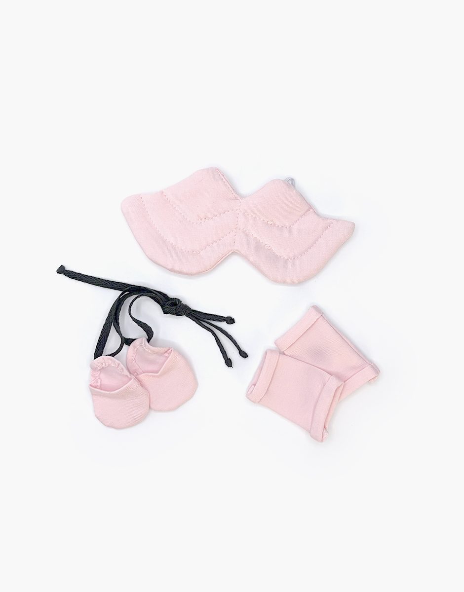 Lot accessoires de danse Mini Panchas rose pâle