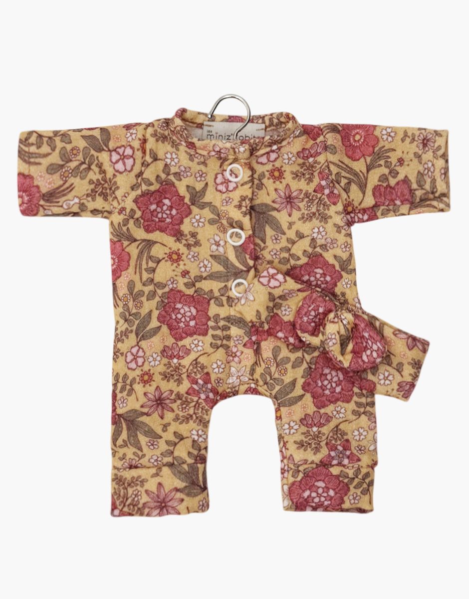 Babies - Combinaison Lili et son headband en gaze de coton Bal d'automne