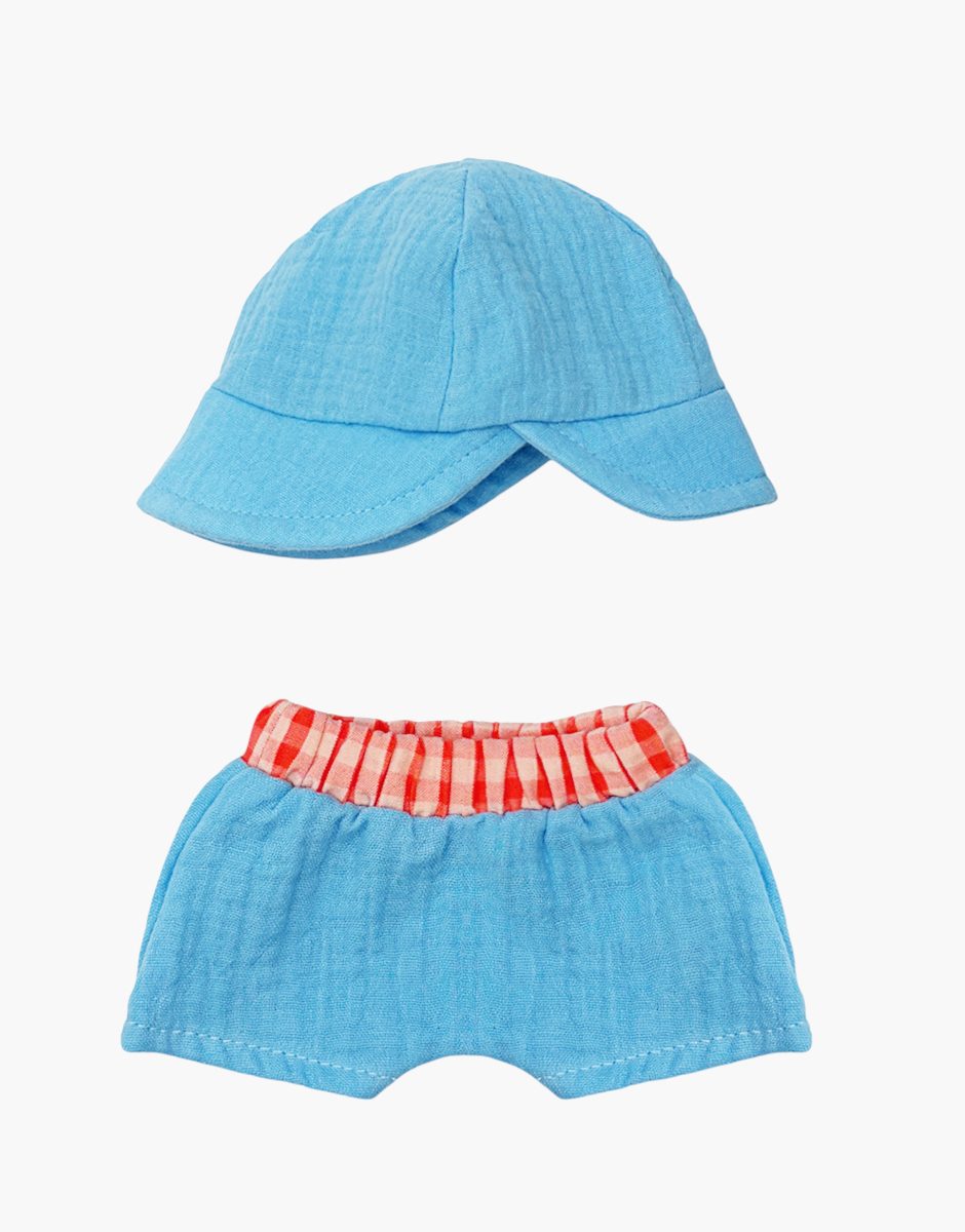 Mini Panchas - Ensemble de plage garçon bleu riviera