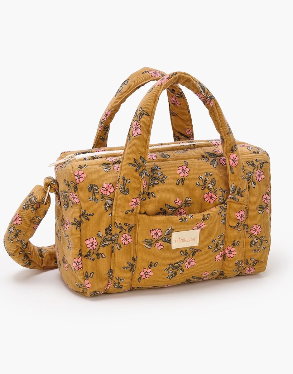 Sac à langer poupée en velours Lina