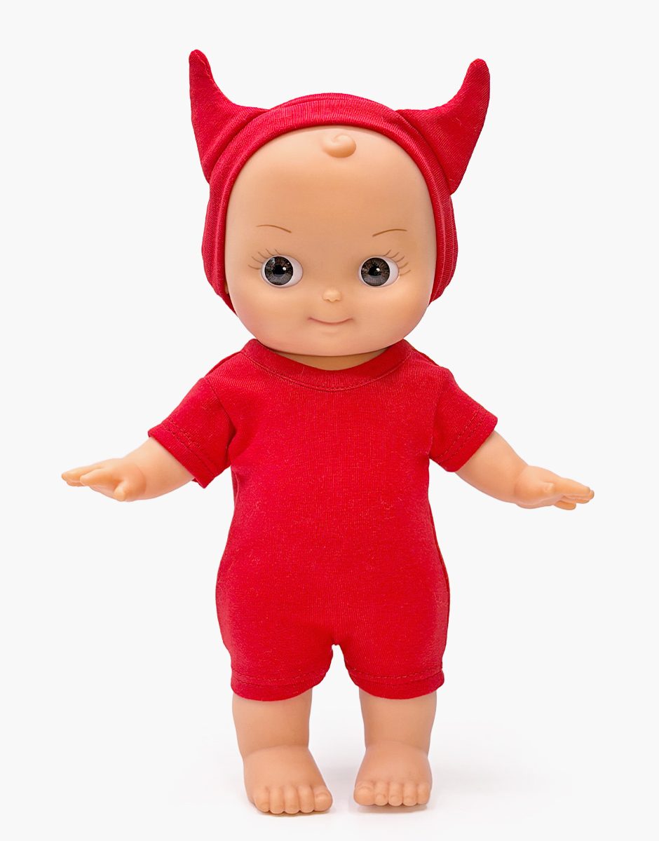Basile en fête et sa tenue de diablotin