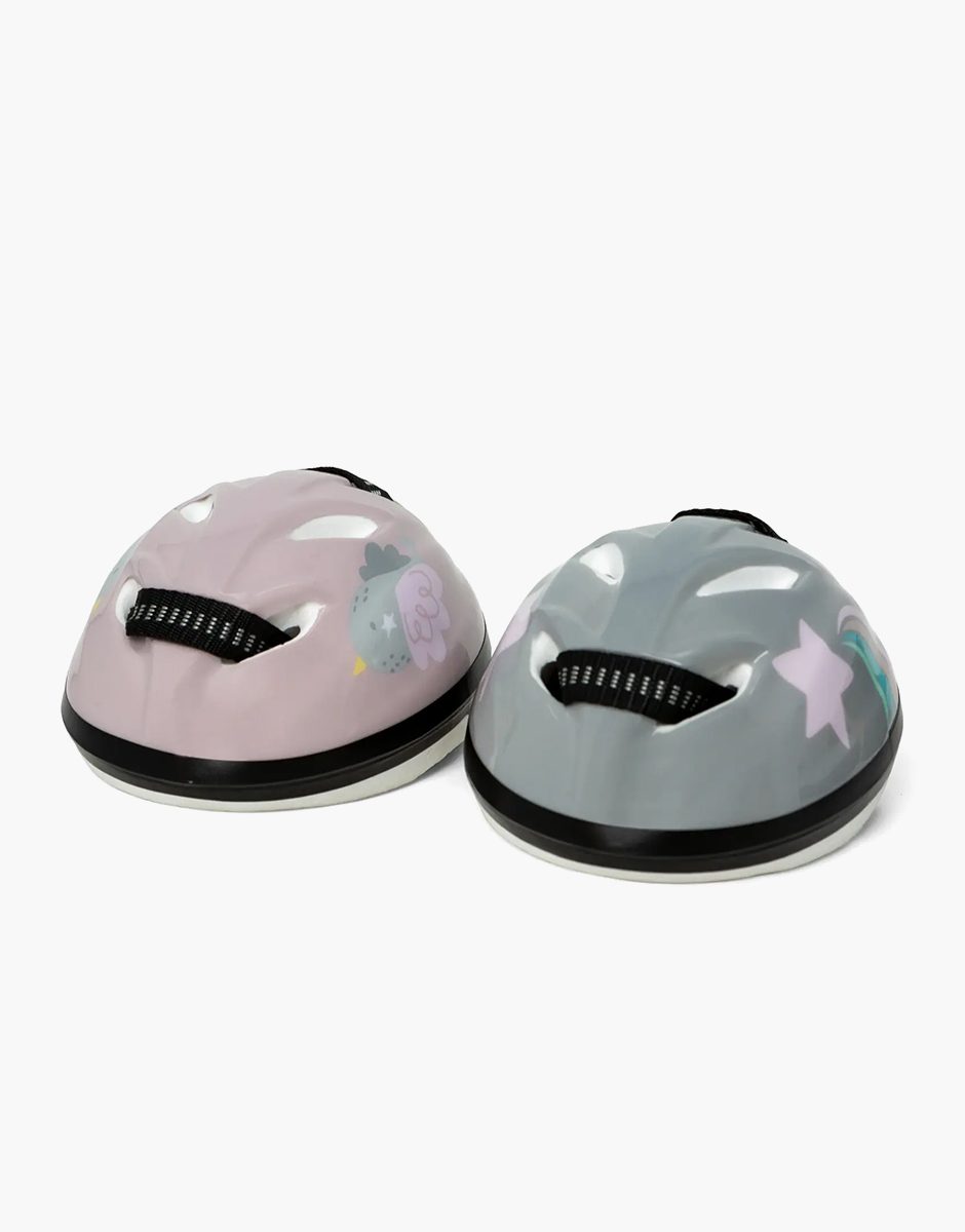 Casque de vélo rose lilas pour poupées Gordis