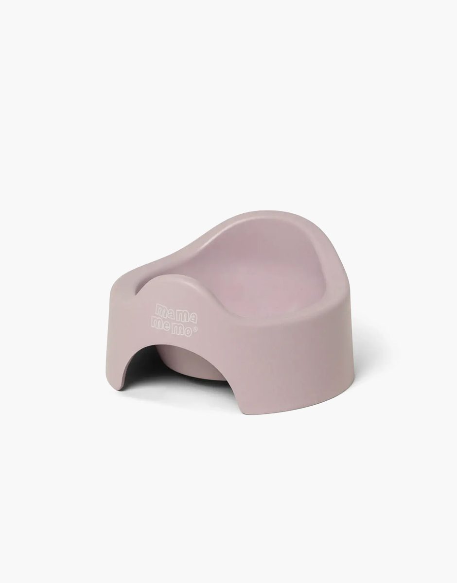Pot de chambre en bois rose lilas pour poupées