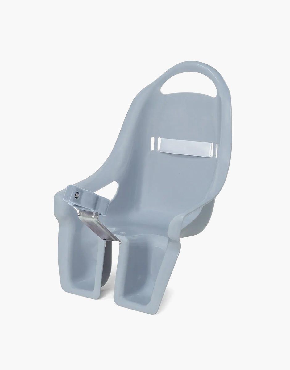 Siège enfant vélo gris pour poupées